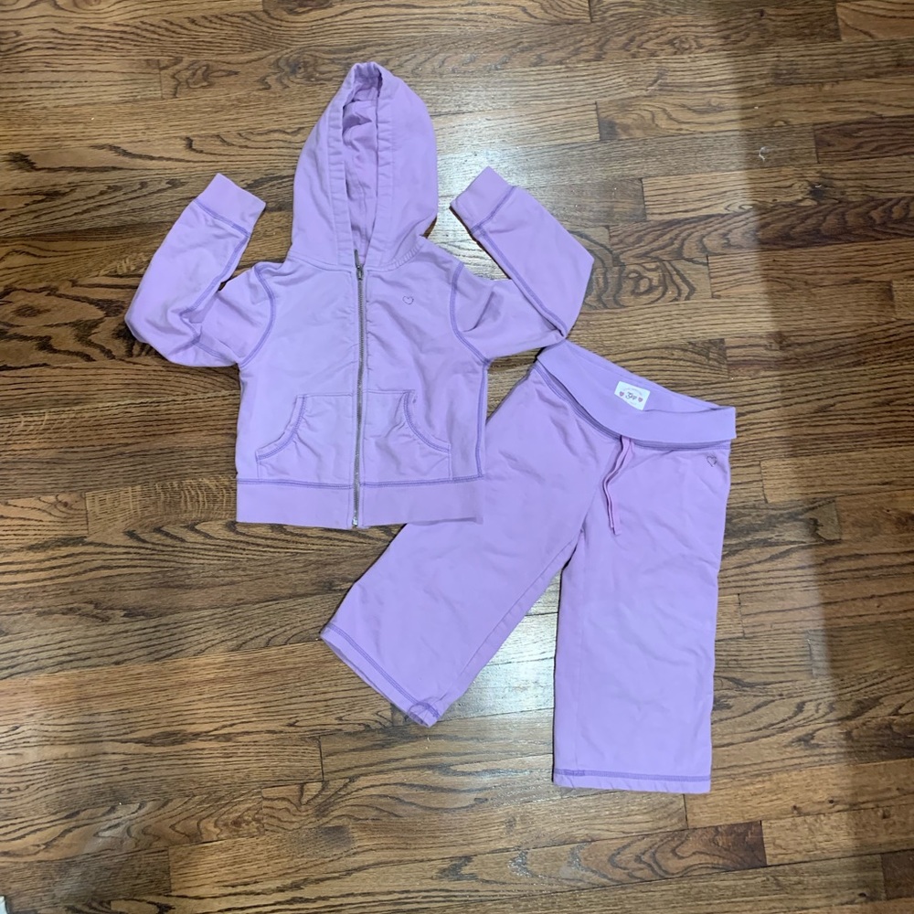 Girls Gap Capri Sweat Suit Set